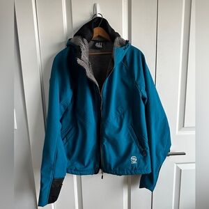 Men’s Loki Fleece lined jacket with mask and mittens built in.